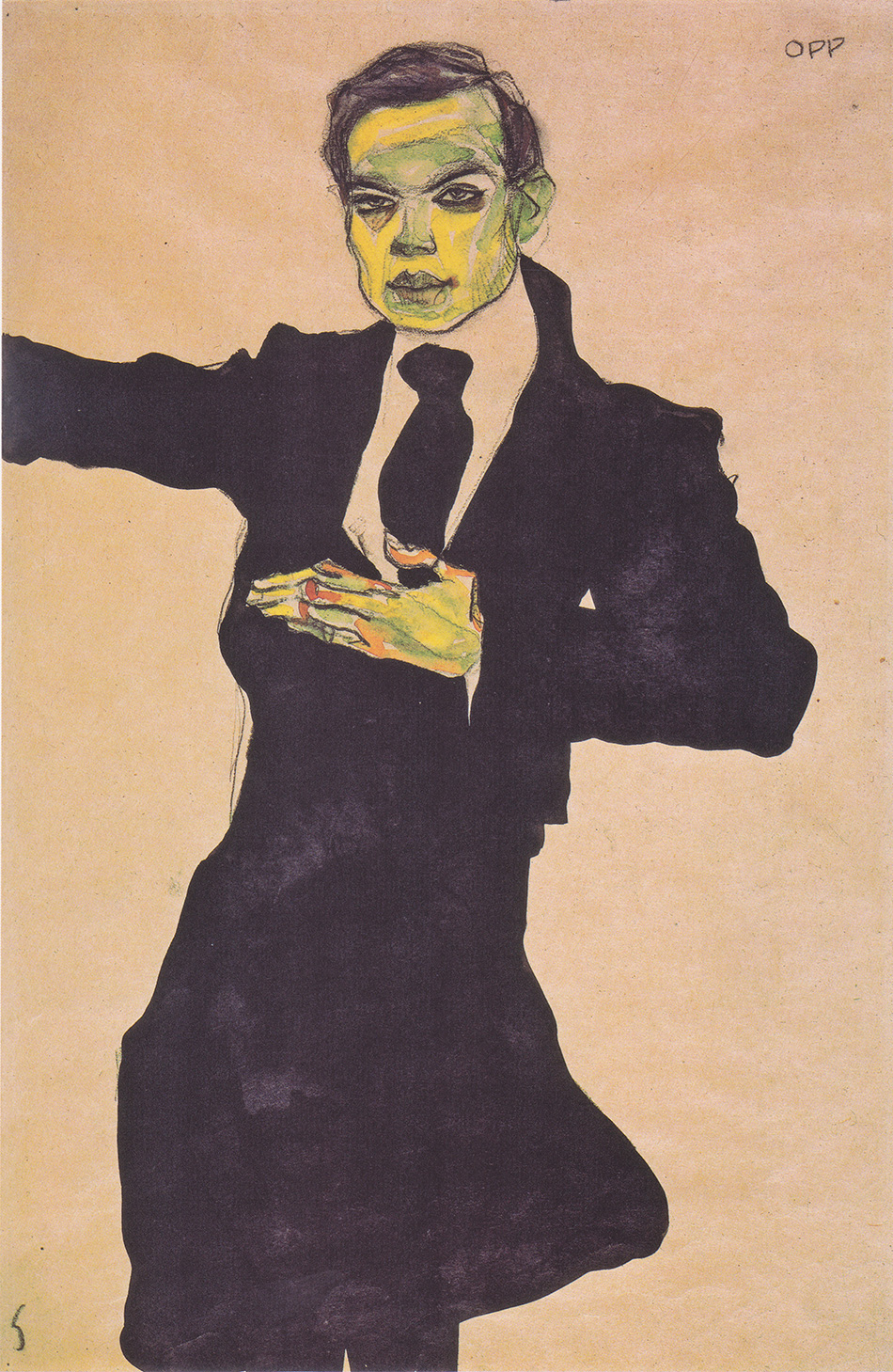 Egon_Schiele_-_Der_Maler_Max_Oppenheimer_-_1910